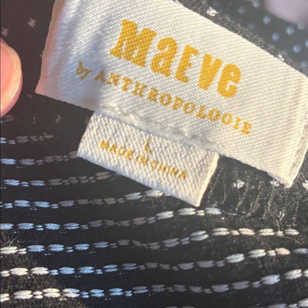 Maeve by Anthropologie One-Shoulder polka dot Top - Picture 5 of 5